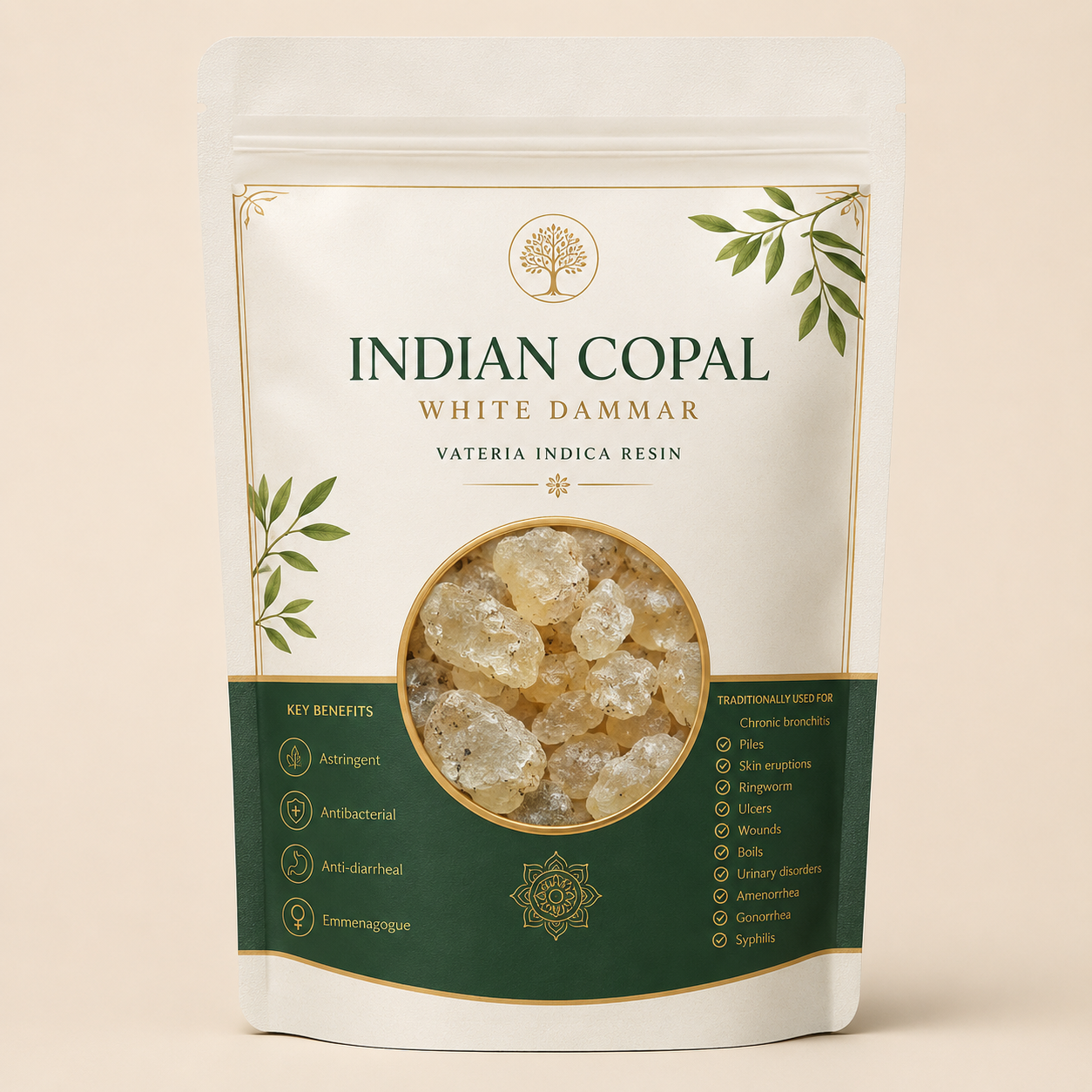 Indian Copal / White Dammar (Vateria indica Resin)